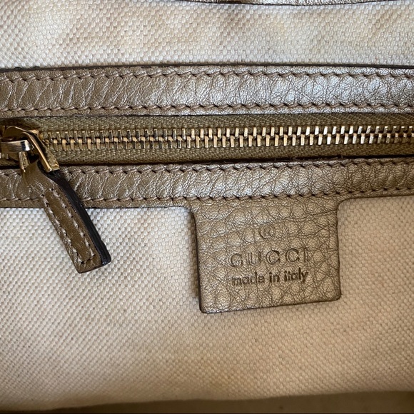 Gucci Metallic Leather Bella Medium Shoulder Bag - Picture 8 of 15